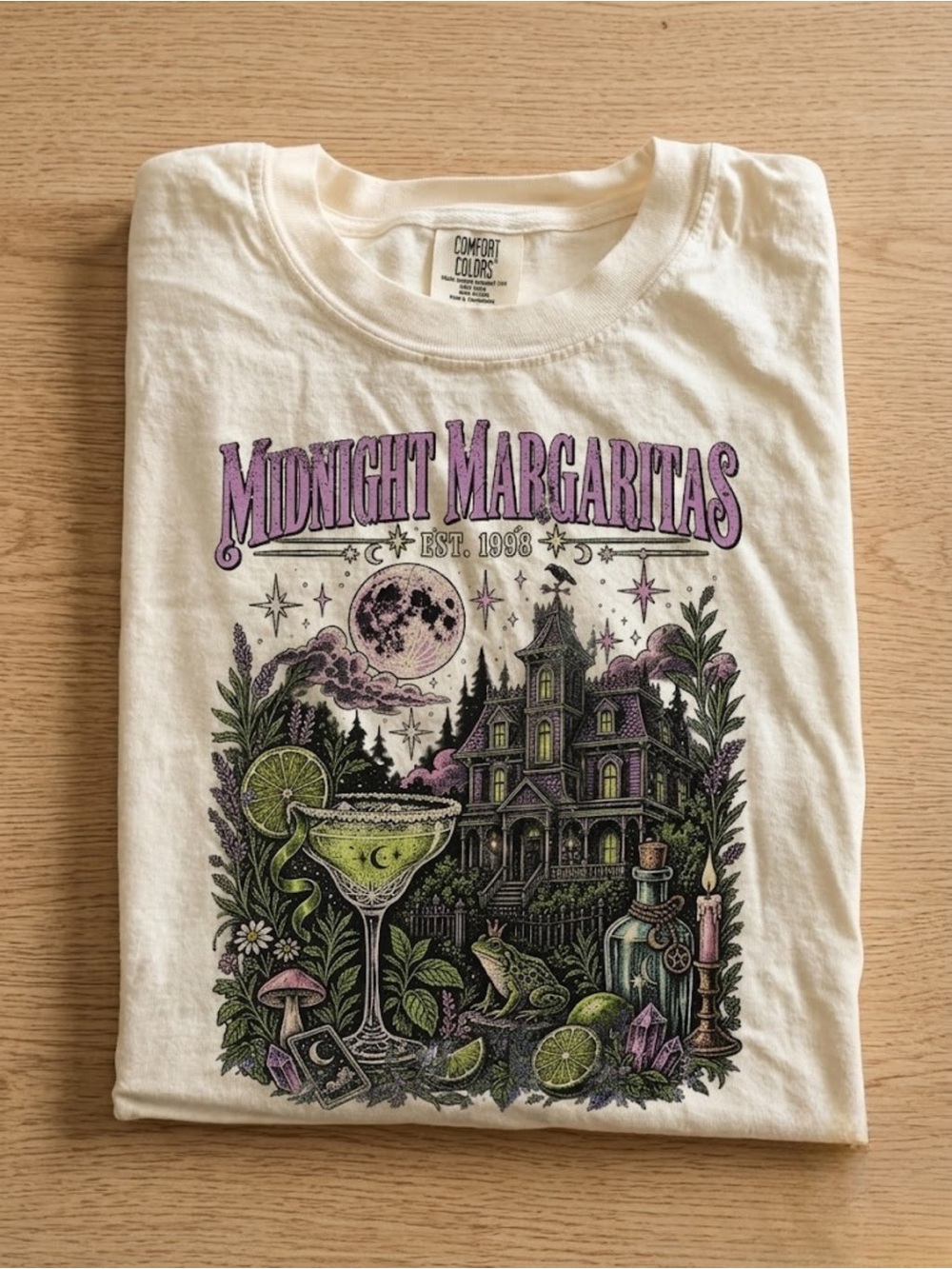 Comfort Colors Midnight Margaritas Practical Magic Inspired tee Witchy Halloween